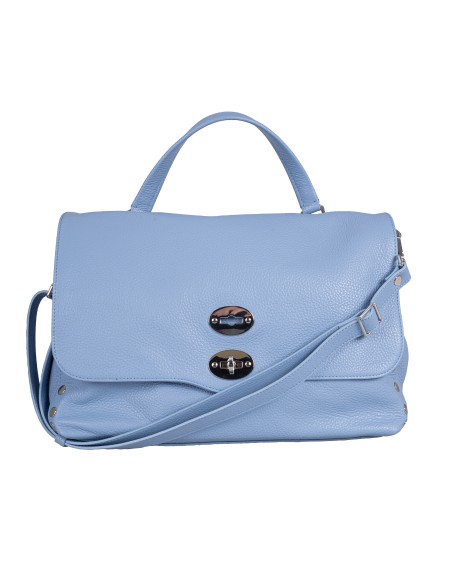 Shop ZANELLATO  Borsa: Zanellato borsa "Postina" medium in pelle martellata.
Realizzata in pelle martellata.
Morbida ma estremamente resistente.
La silhouette è illuminata dalla doppia chiusura a girello e dalle borchie laterali.
Lo spazio interno foderato è dotato di una pratica tasca dove riporre comodamente i tuoi effetti personali. 
Tracolla in pelle regolabile.
Dimensioni: Larghezza 35 cm, Altezza 24 cm, Profondità 17 cm, Luce del manico 11 cm. 
Composizione: 100% pelle di vitello.
Made in Italy.. 068010 M 0040000-Z0566